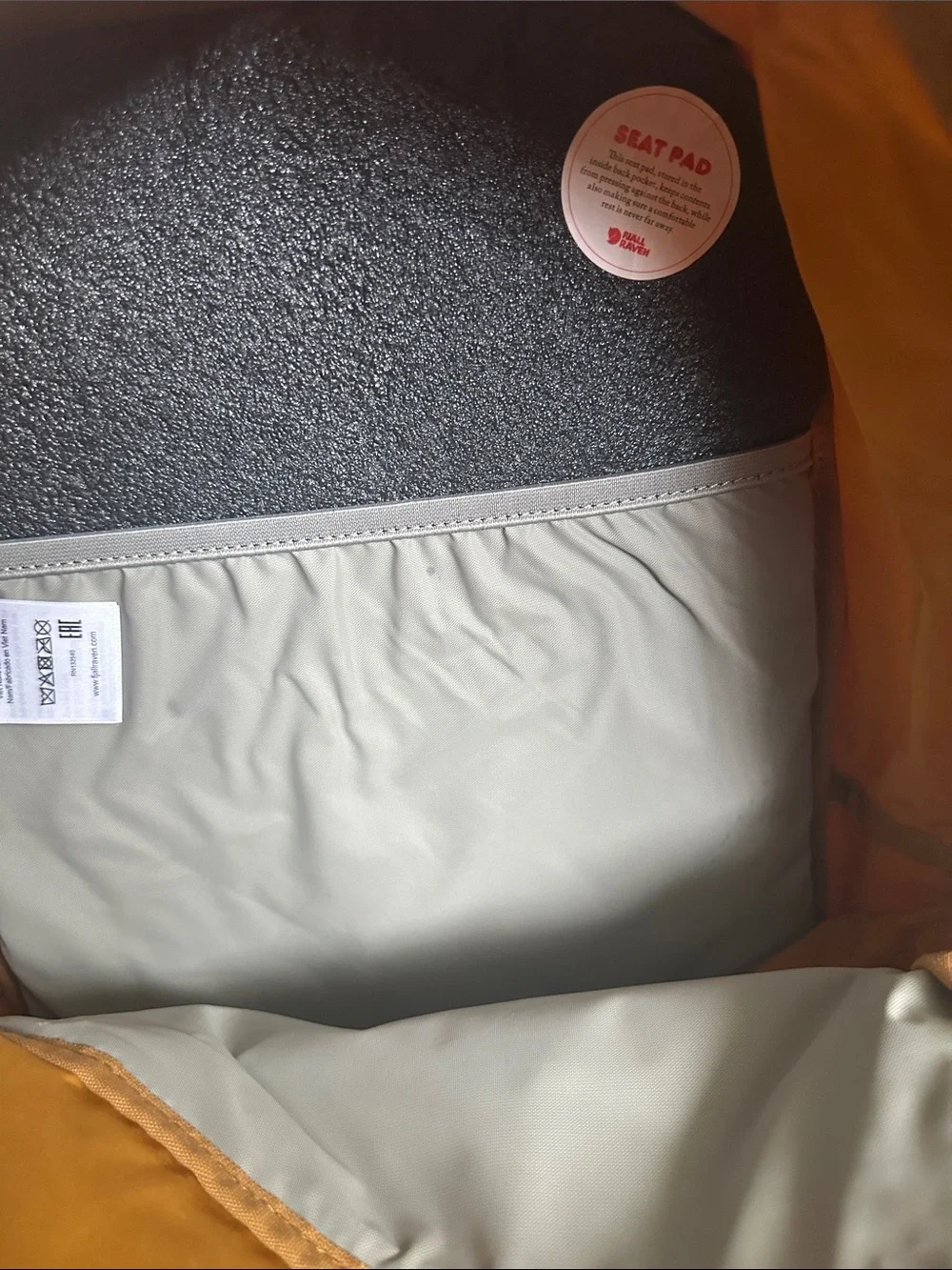 Fjallraven Mustard Yellow Backpack - Casual Everyday Bag